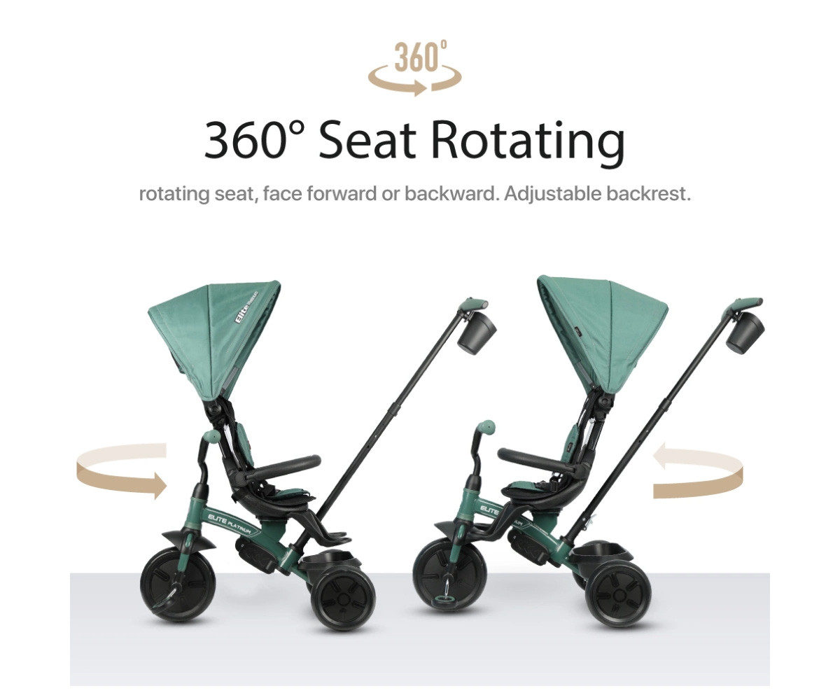 Triciclo Evolutivo Elite Platinum 6 en 1 Verde