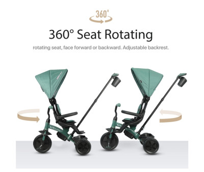 Triciclo Evolutivo Elite Platinum 6 en 1 Verde