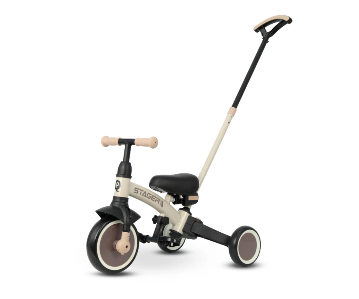 Triciclo y Bicicleta de Equilibrio Trike Stager 3 en 1 Beige (2-6 años)