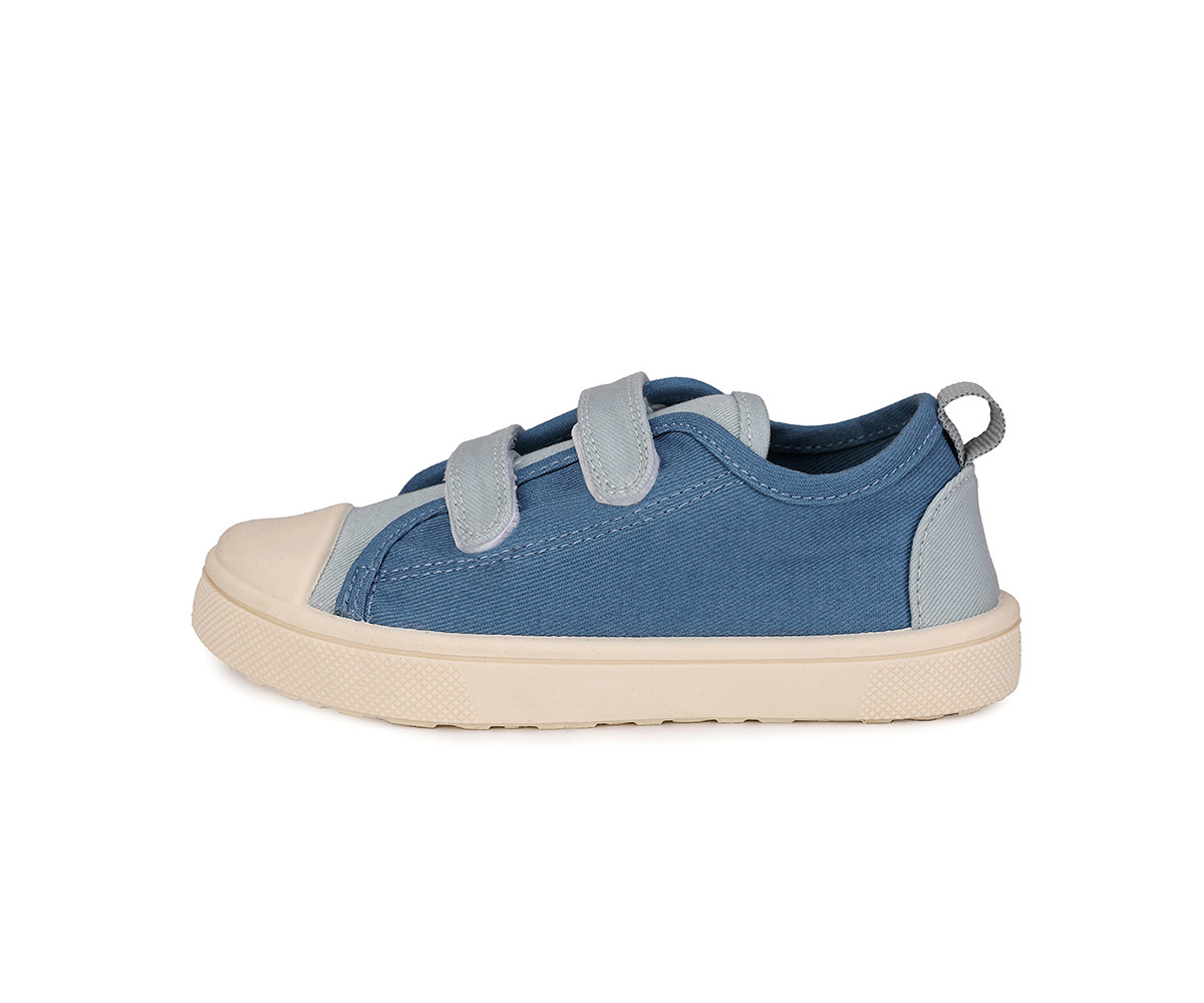 Scarpette Tela con Velcro Azure