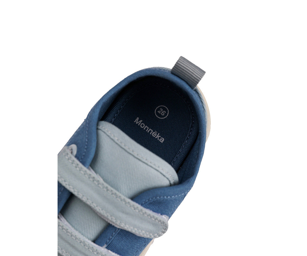 Scarpette Tela con Velcro Azure