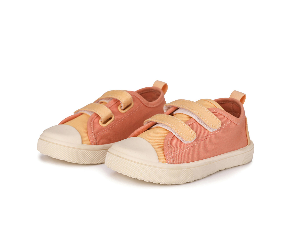 Scarpette Tela con Velcro Tangerine