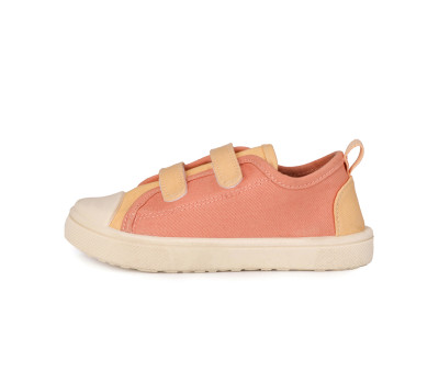 Scarpette Tela con Velcro Tangerine