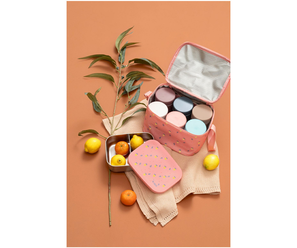 Caja de Almuerzo Acero Inoxidable Limones