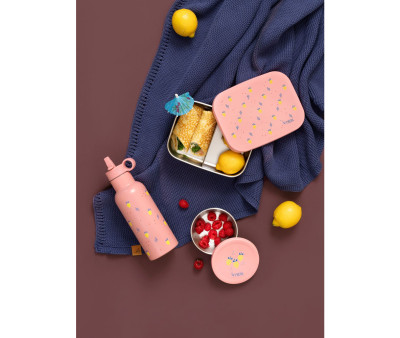 2 SnackBox Acero Inoxidable Limones