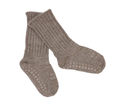 Calzine Antiscivolo Lana Alpaca Walnut