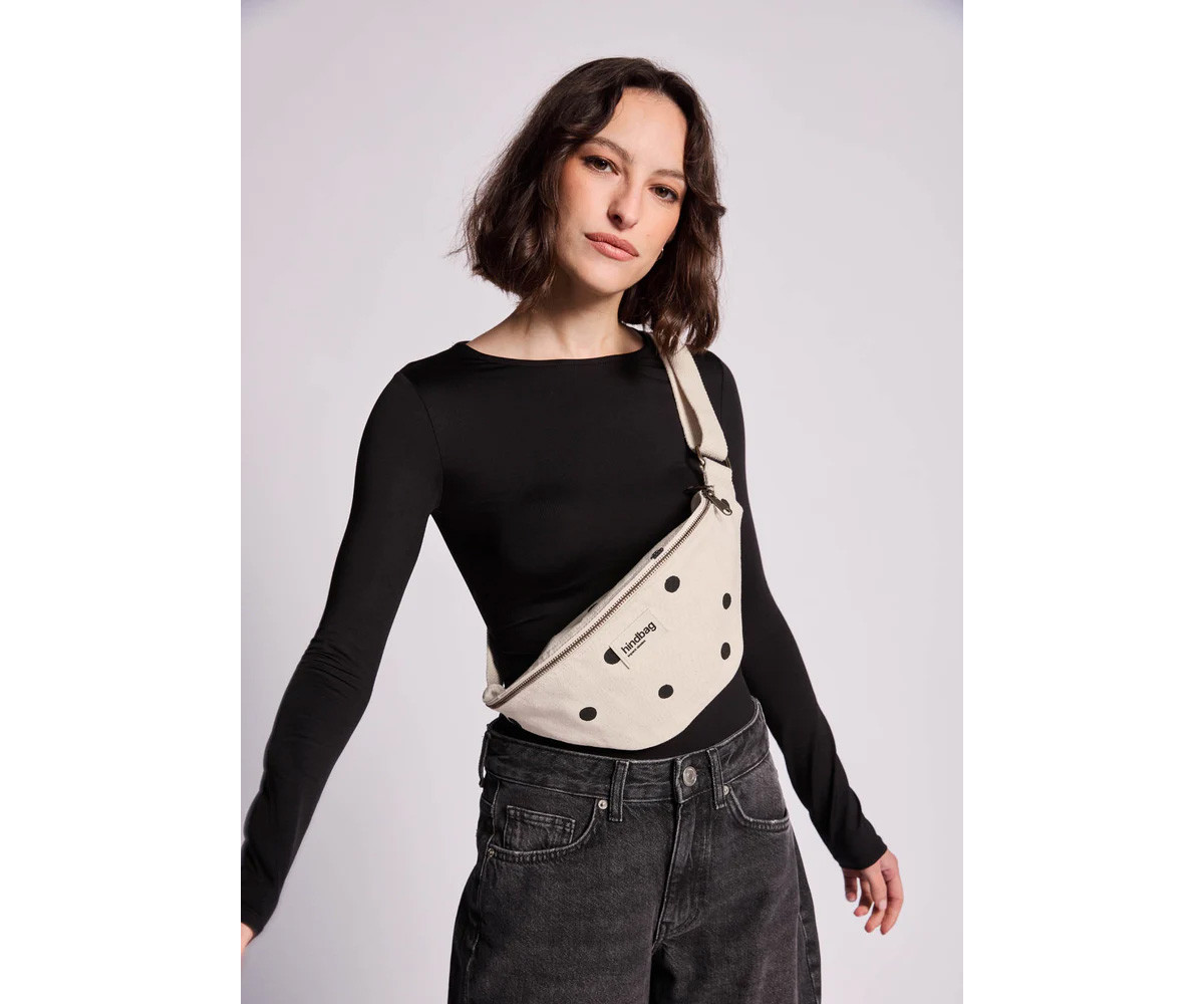 Riñonera de Algodón Orgánico Olivia Polka Dot