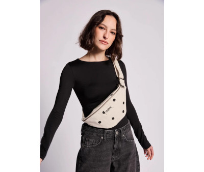 Riñonera de Algodón Orgánico Olivia Polka Dot