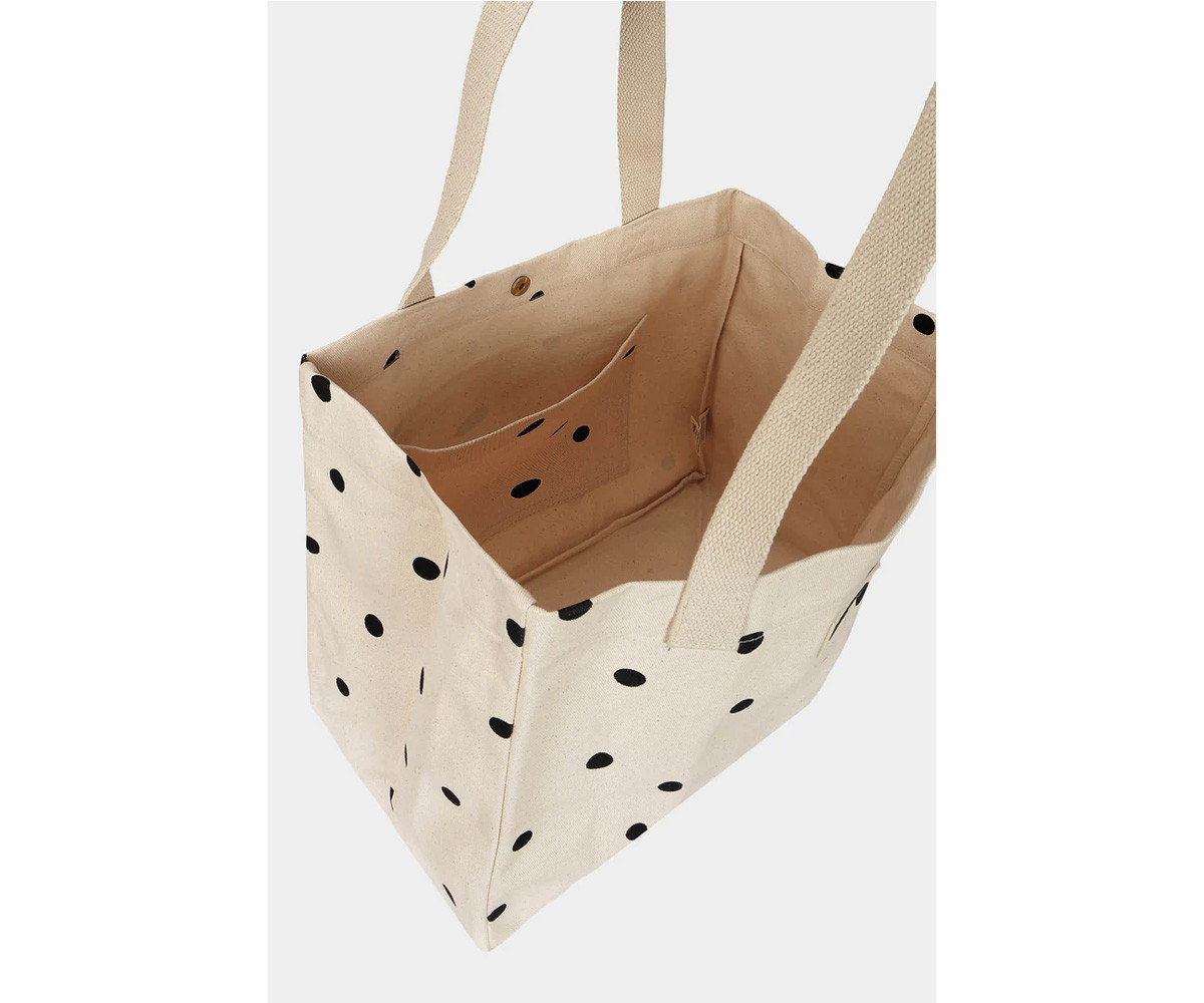Bolsa Tote de Algodón Orgánico Claude Polka Dot