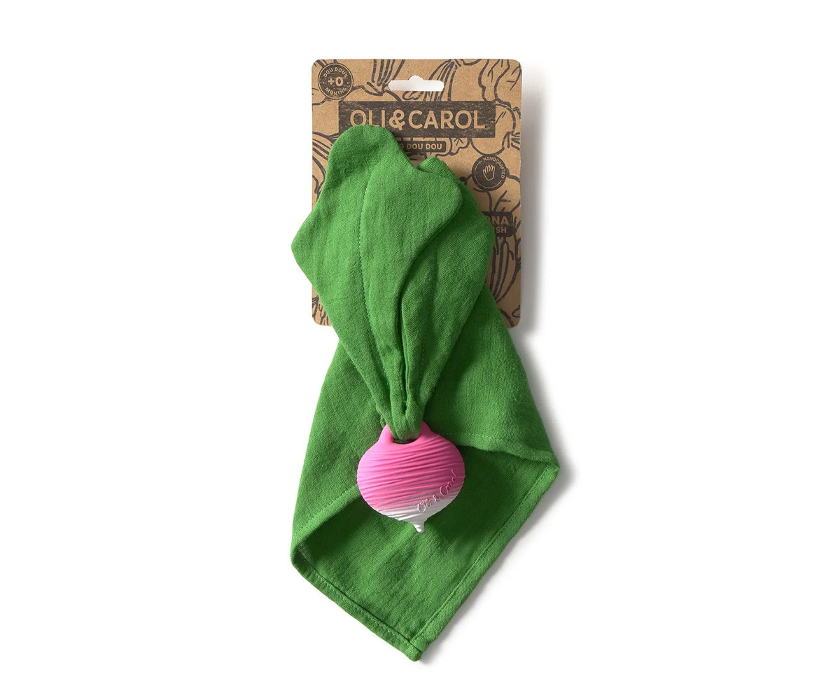 Doudou-Dentarello Ramona the Radish Personalizzabile