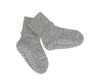 Calcetines Suela Antideslizante Alpaca Gris Melange