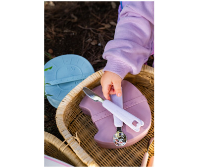 Cubiertos de Acero Inox con Funda Zoe Sea Green