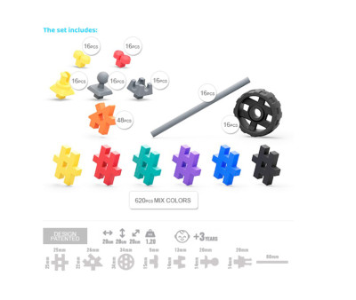 720 Pezzi Costruzione Meli Basic Tech+