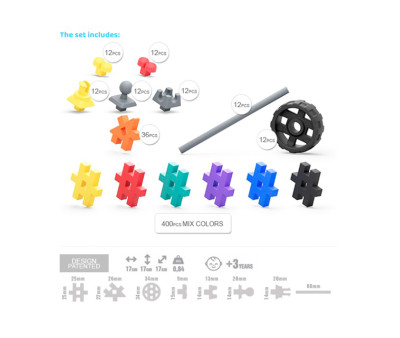 520 Pezzi Costruzione Meli Basic Tech+