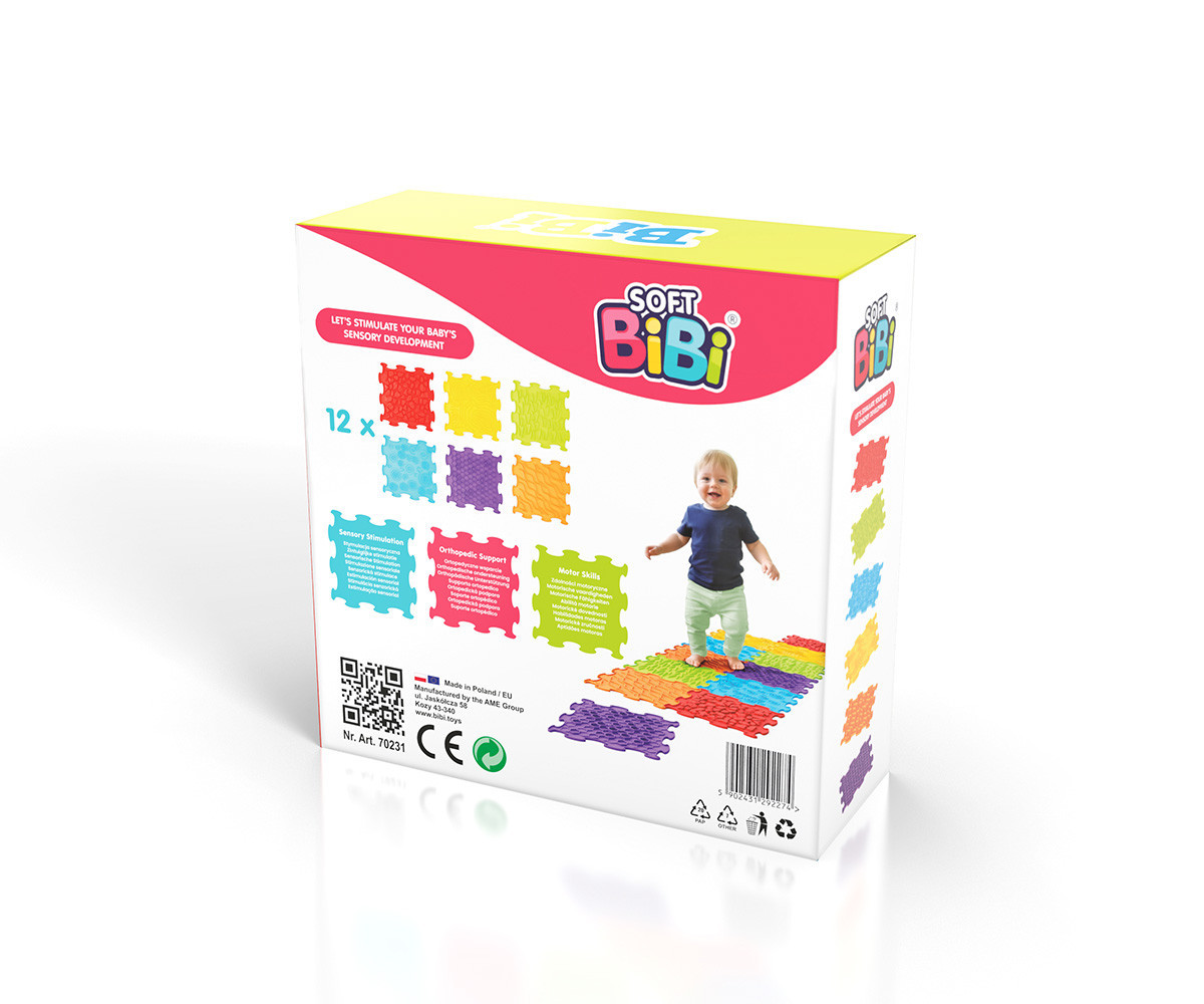 Alfombra Sensorial SoftBi 12 piezas
