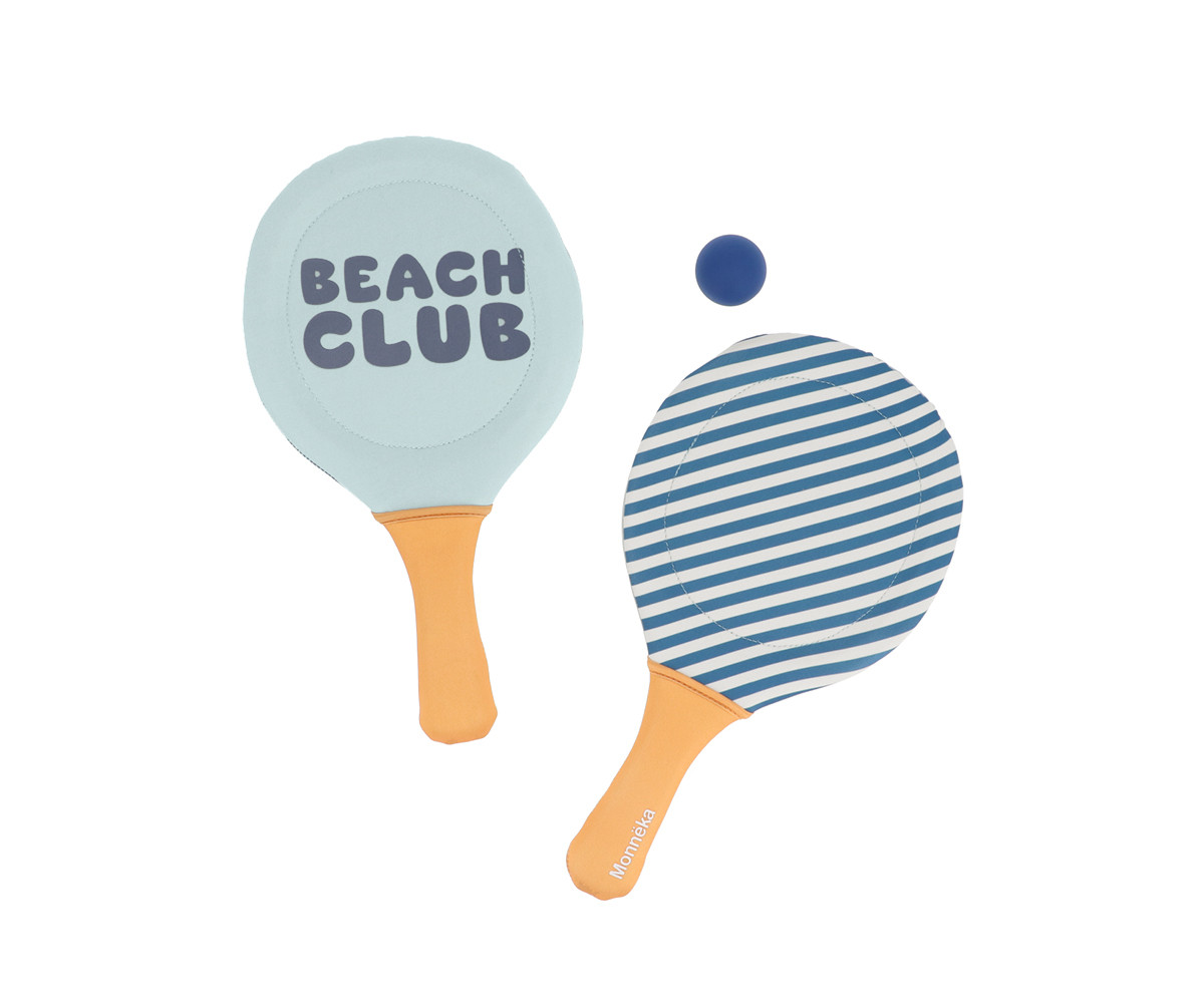 Palas de Playa Neopreno Stripes Blues & Beyond con Pelota