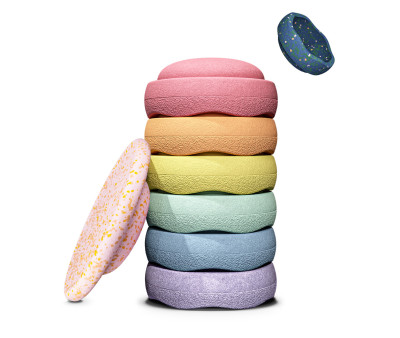 Stapelstein Set Spring Special Rainbow Complete Pastel