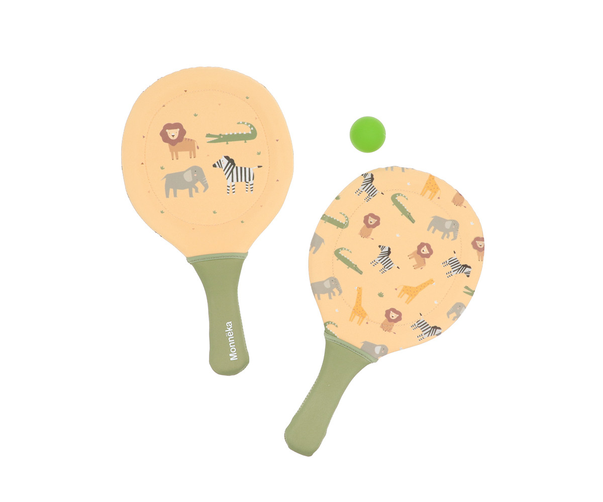 Racchette Spiaggia Neoprene Wild Animals