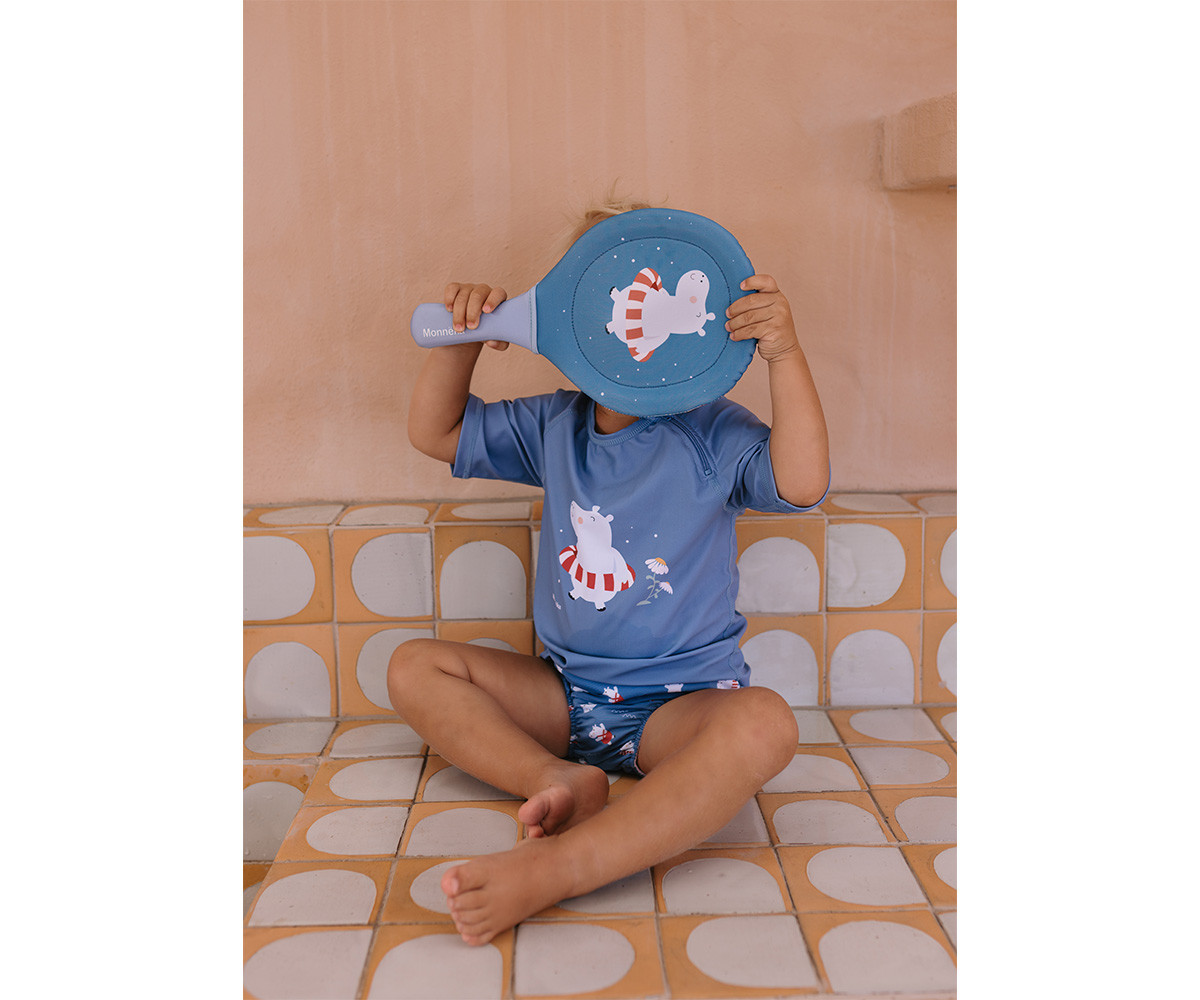 Racchette Spiaggia Neoprene Hippos