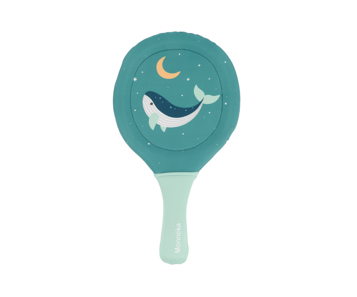 Racchette Spiaggia Neoprene Teal Whale