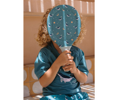 Racchette Spiaggia Neoprene Teal Whale