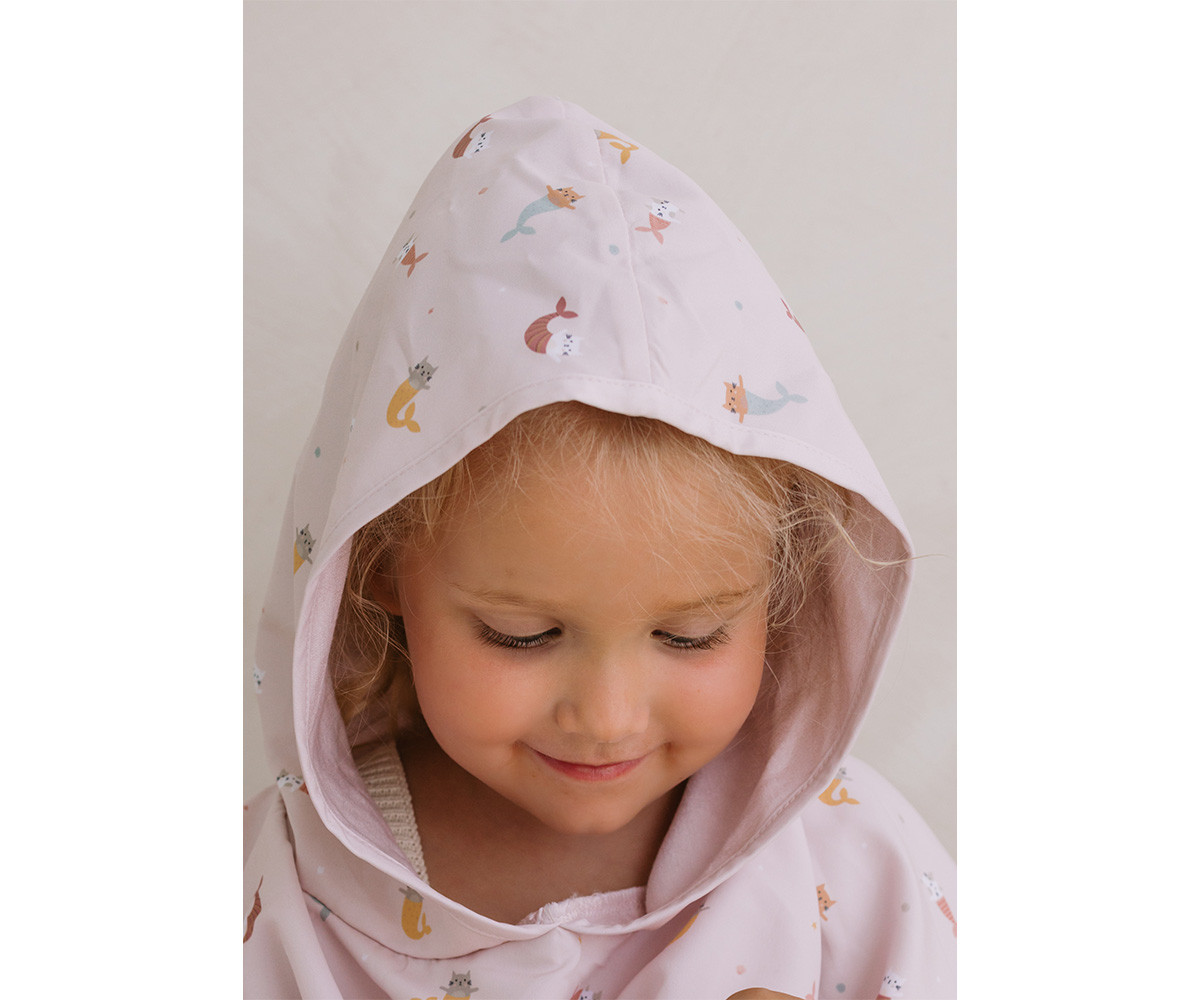 Poncho Spiaggia Mermaid Cats