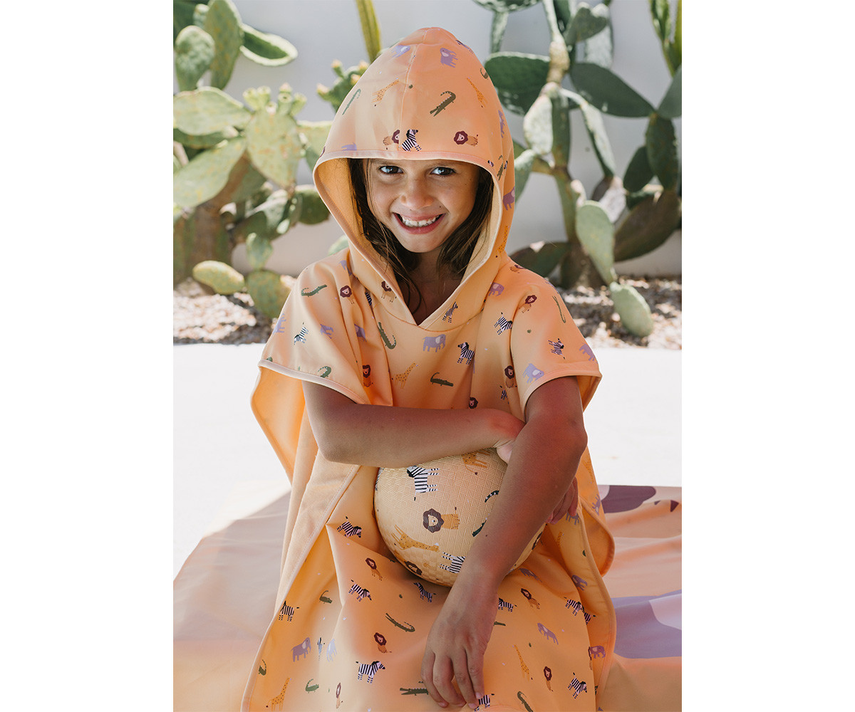 Poncho Spiaggia Wild Animals