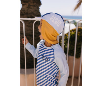 Camiseta de proteção solar de manga comprida Stripes Blues & Beyond