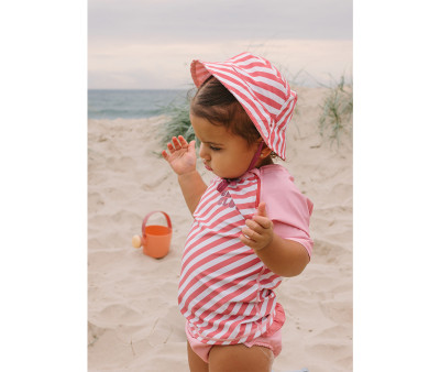 Gorro Reversible Stripes Bloom & Blush