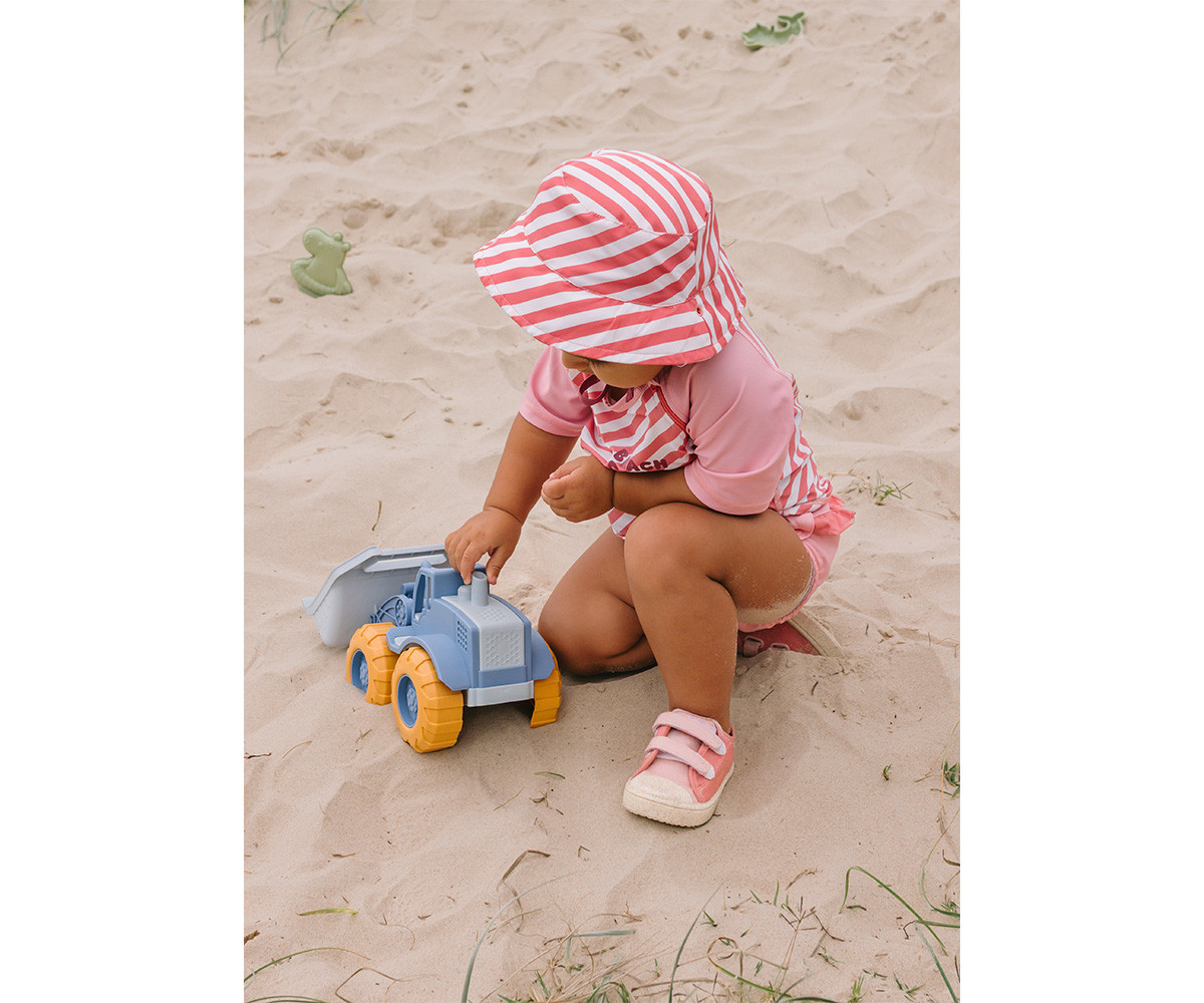 Gorro Reversible Stripes Bloom & Blush