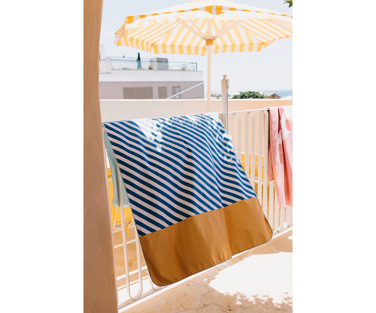 Toalla Playa Microfibra Stripes Blues & Beyond Personalizable
