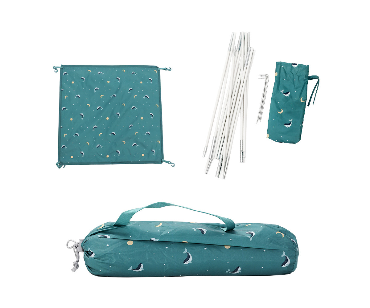 Tenda com proteção contra mosquitos Whale Teal