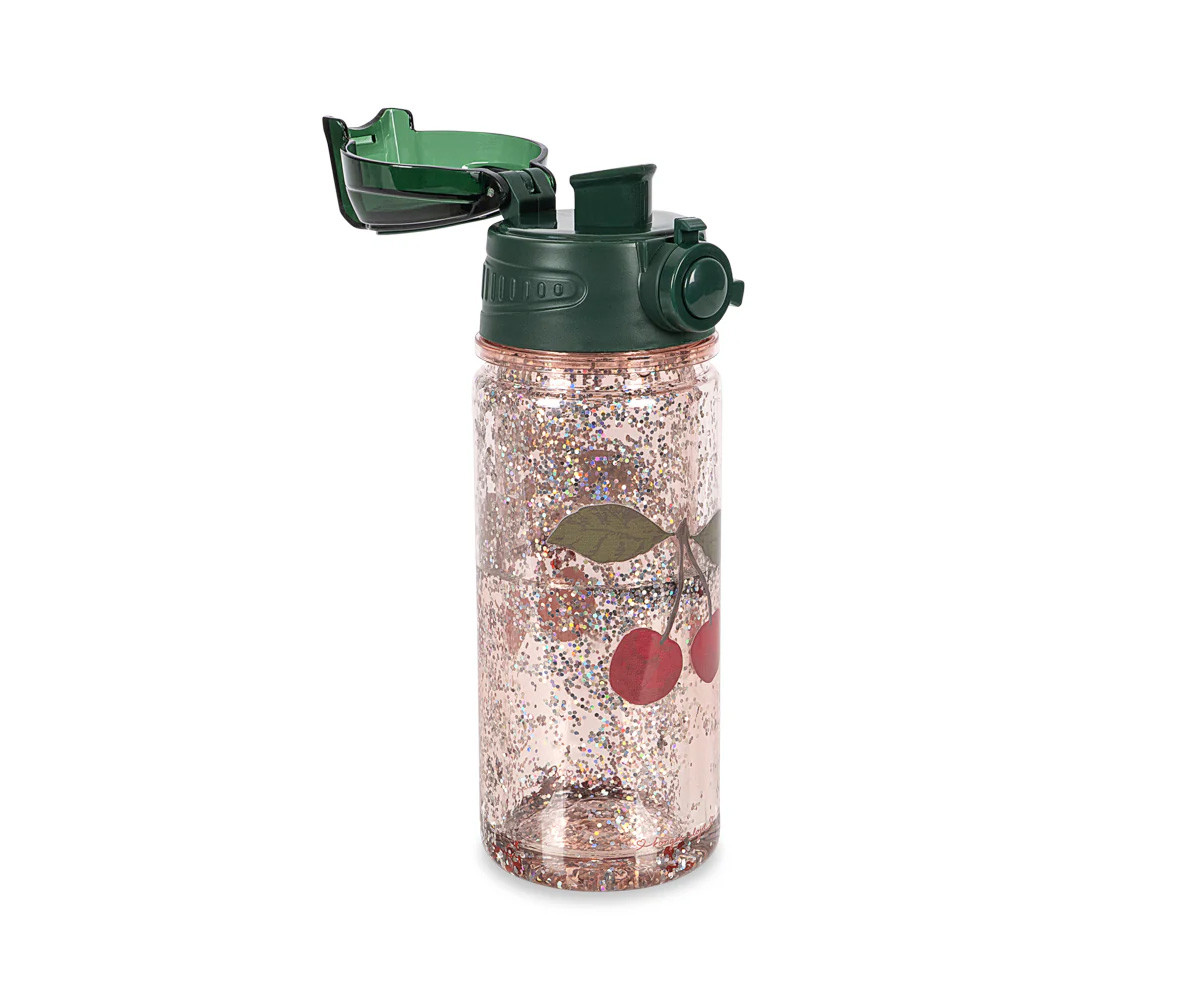 Botella Plástico Cherry Glitter