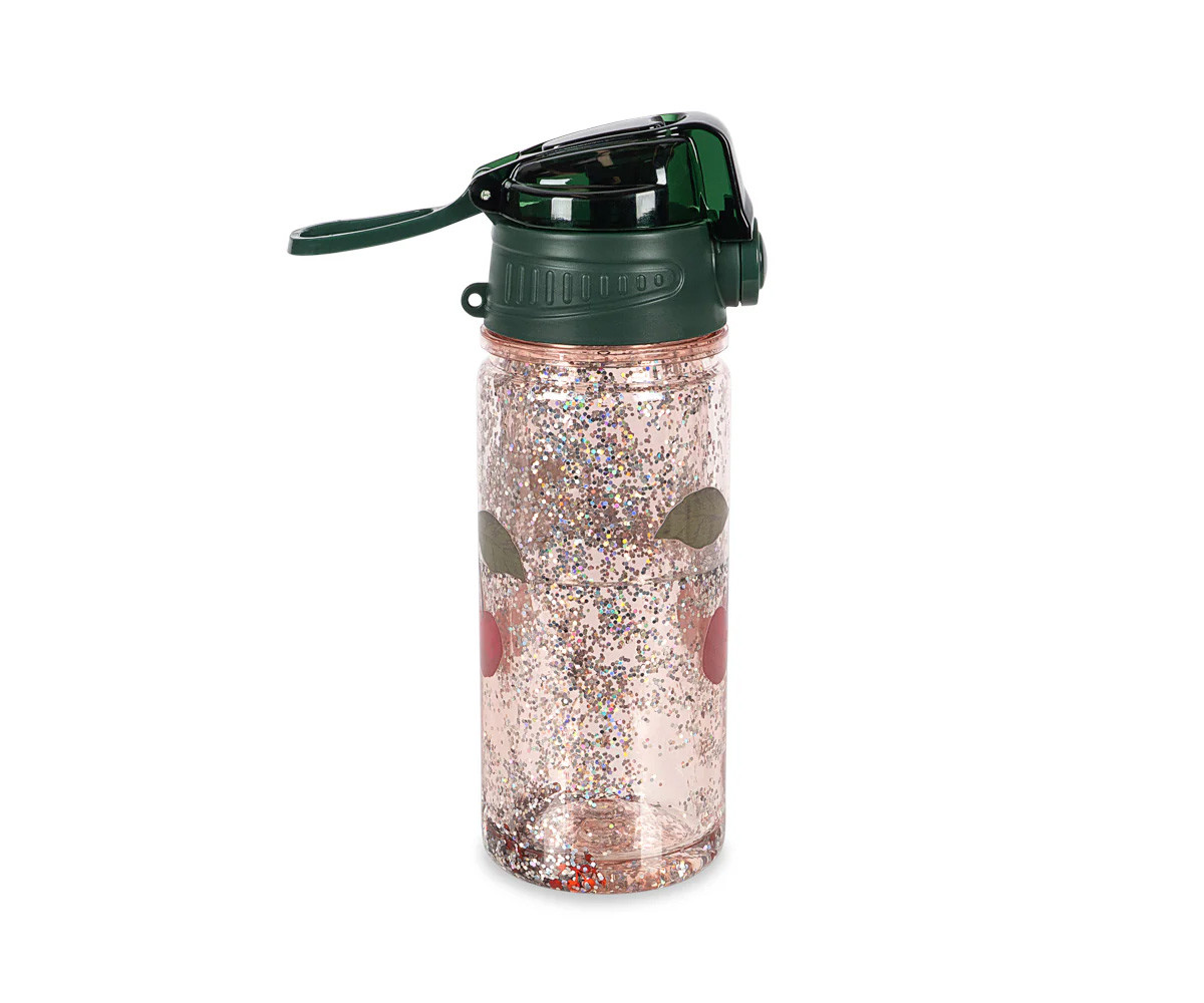 Botella Plástico Cherry Glitter