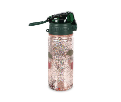 Botella Plástico Cherry Glitter