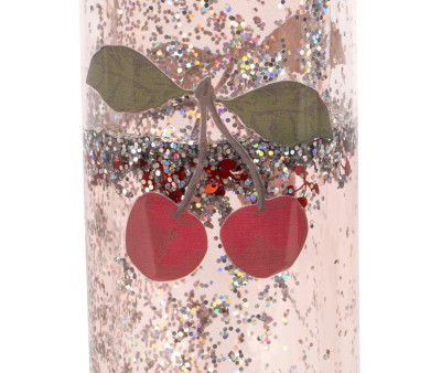 Botella Plástico Cherry Glitter