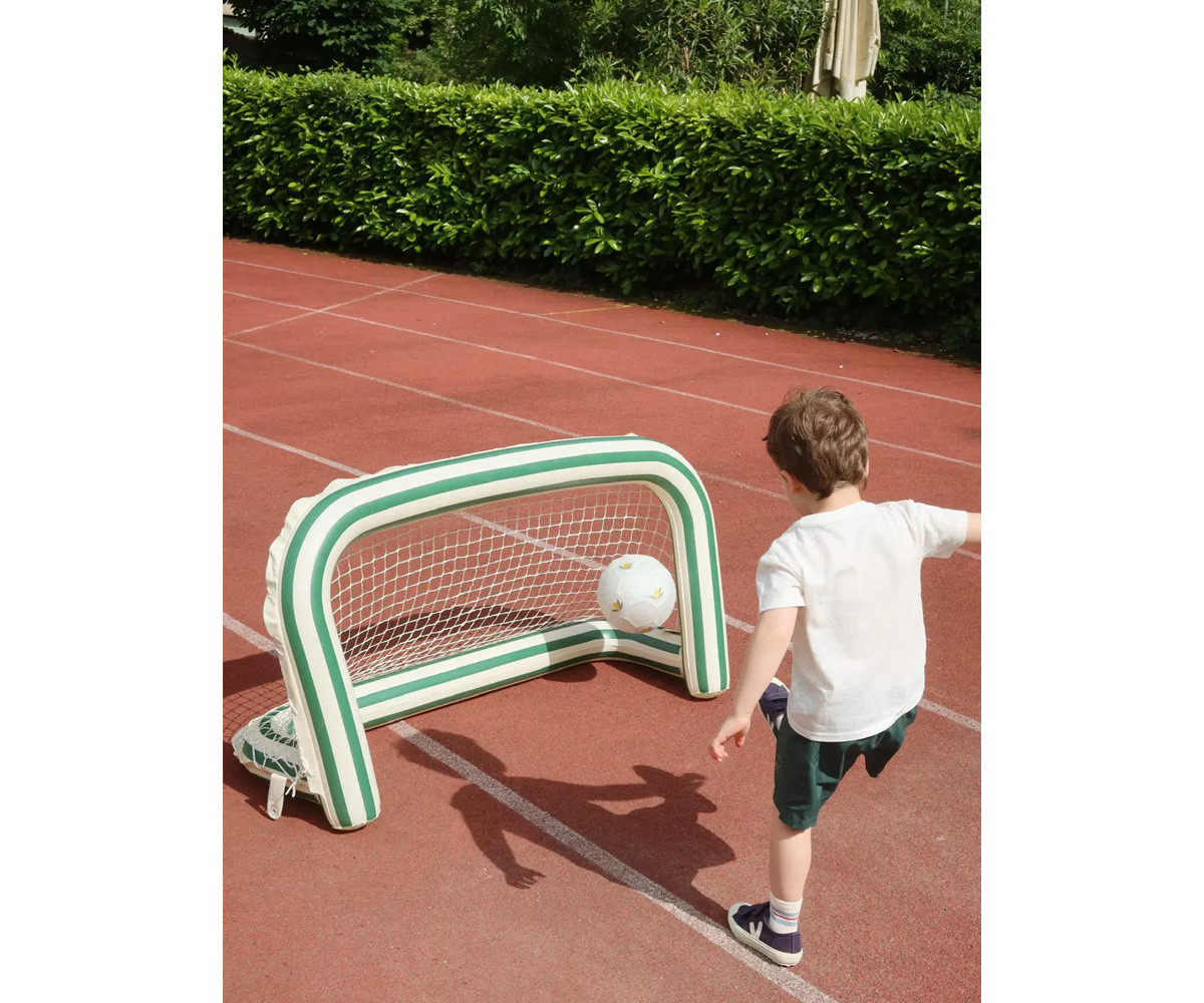 Portería Hinchable Flotante Green Stripes