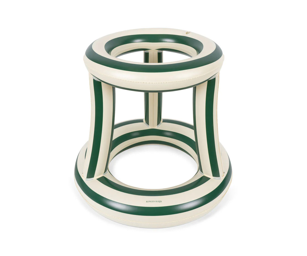 Canasta Hinchable Flotante para Piscina Green Stripes