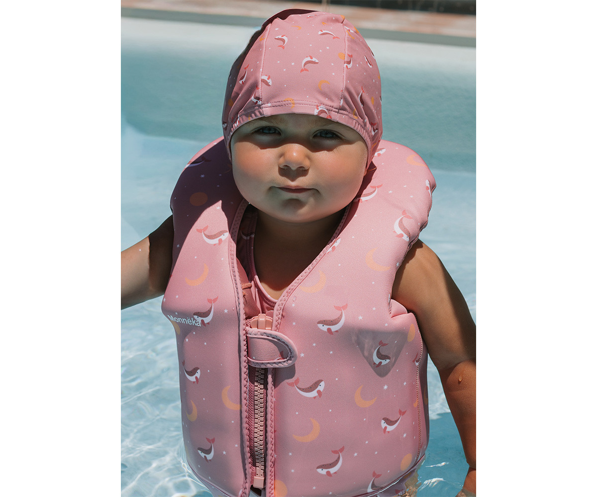 Gorro Natación Infantil Whale Pink