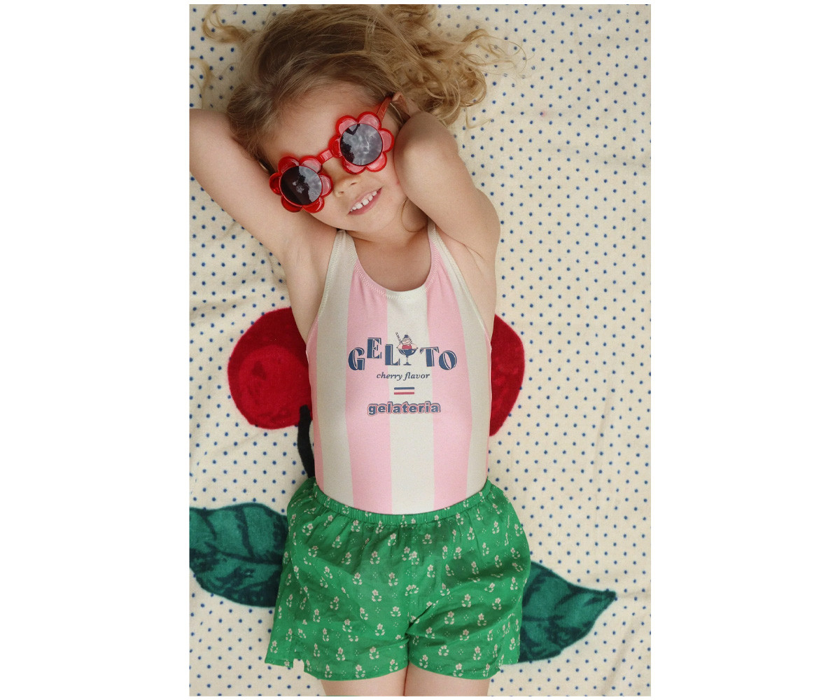 Bañador Infantil Pomia Candy Rose Stripe