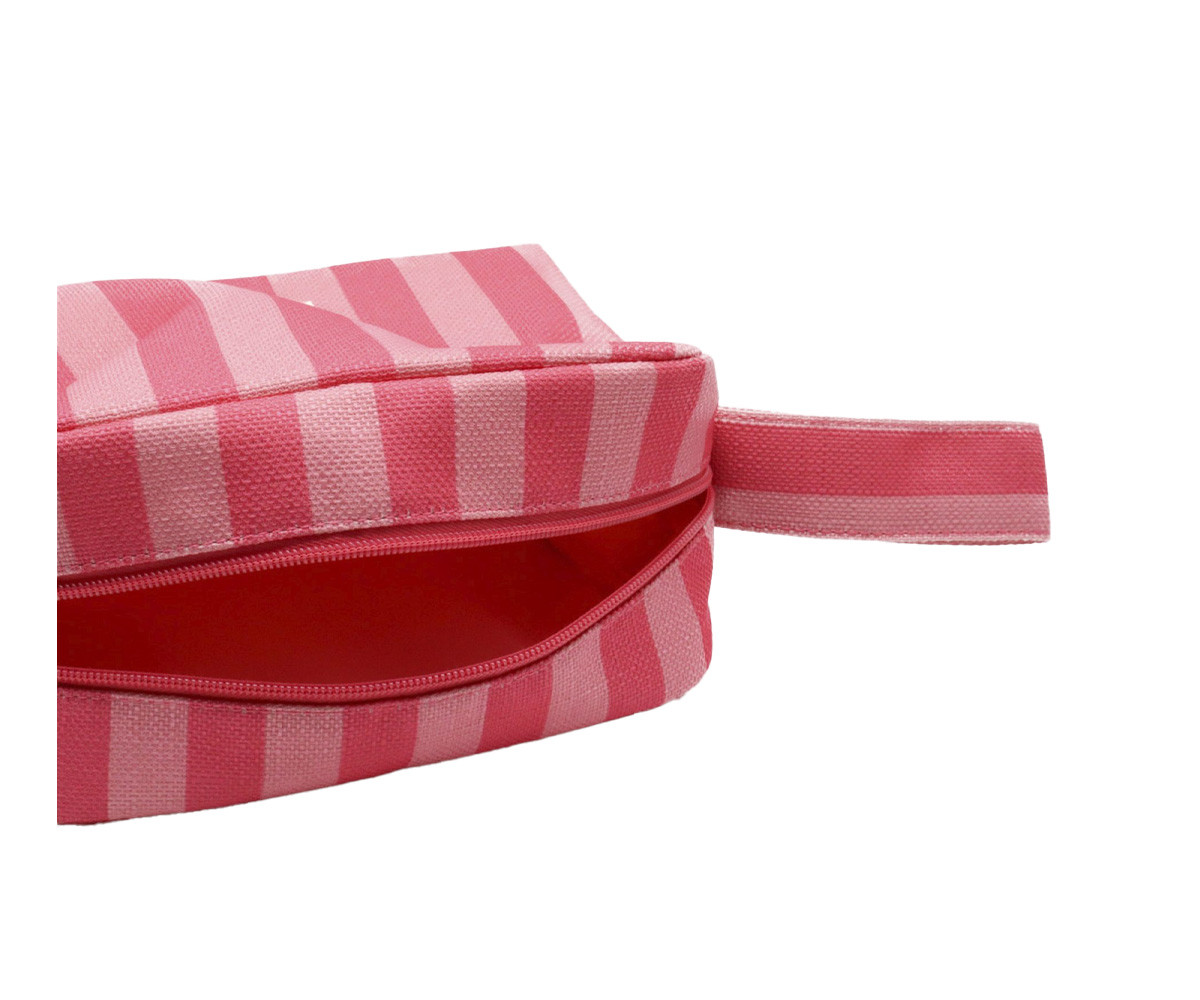 Neceser Menorca Rayas Rosa