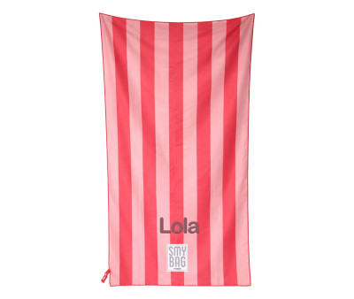 Toalla Playa Menorca Rosa Personalizable