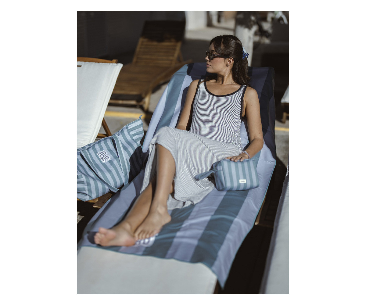 Toalla Playa Menorca Azul Personalizable