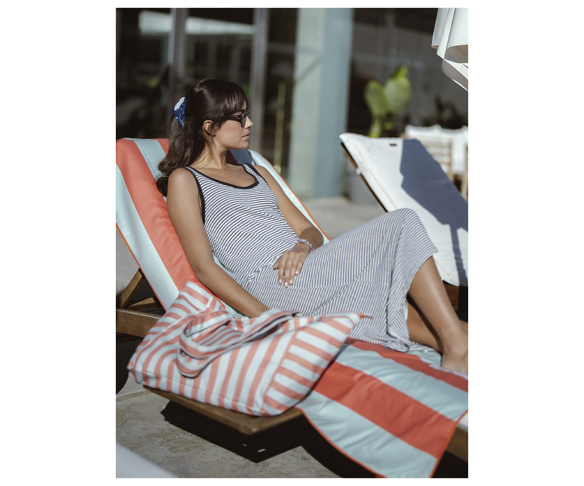 Toalla Playa Menorca Naranja Personalizable