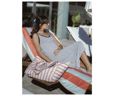 Toalla Playa Menorca Naranja Personalizable