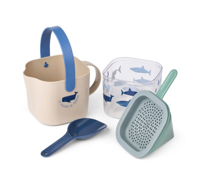 Set de Playa Roald Shark/Dove Blue