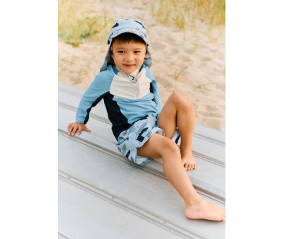 Camiseta Protección Solar Manga Larga Oluf Beach Blue Mix