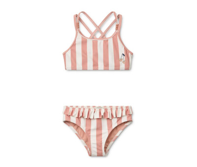 Bikini Infantil Belle Striped Coral Blush/Creme de la Creme Stripe