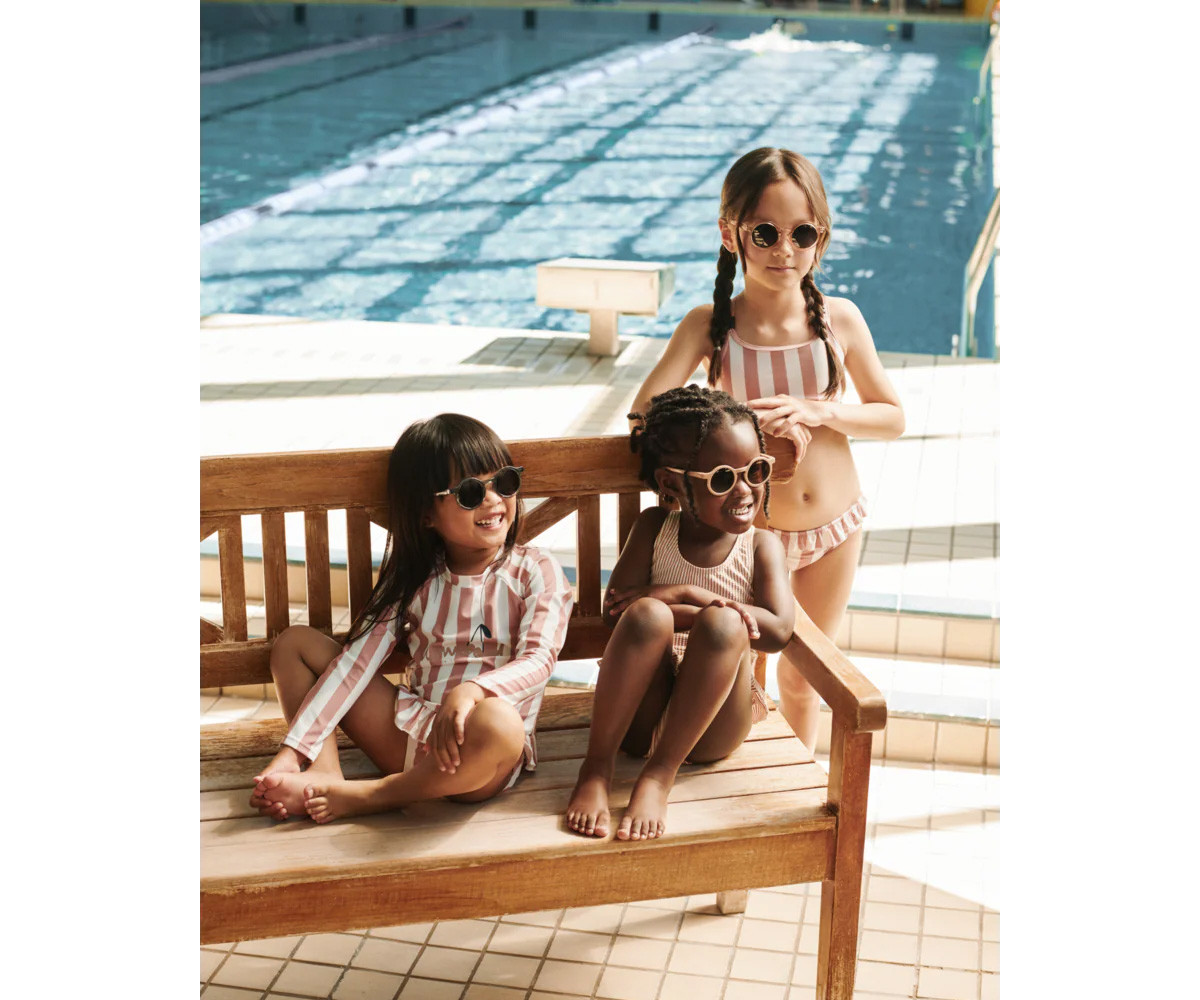 Bikini Infantil Belle Striped Coral Blush/Creme de la Creme Stripe