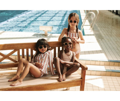 Bikini Infantil Belle Striped Coral Blush/Creme de la Creme Stripe